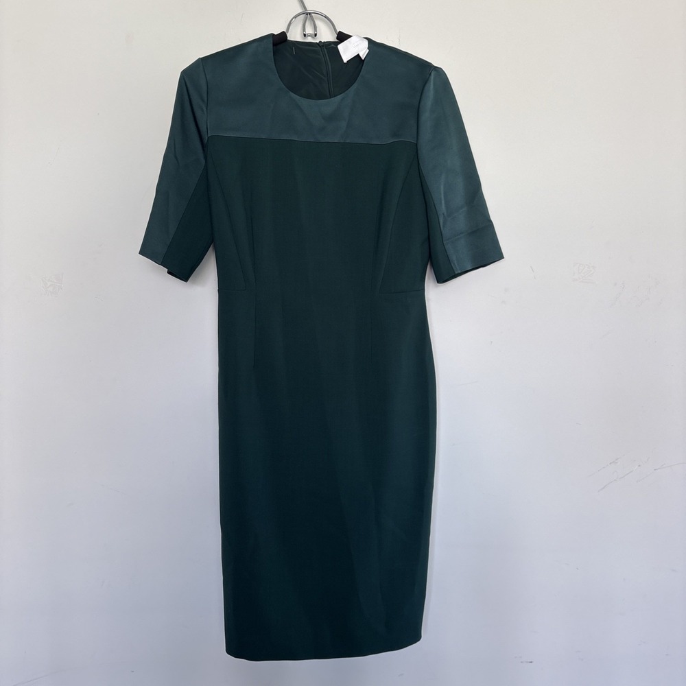 Hugo Boss Emerald Green Pencil Dress US Size 6